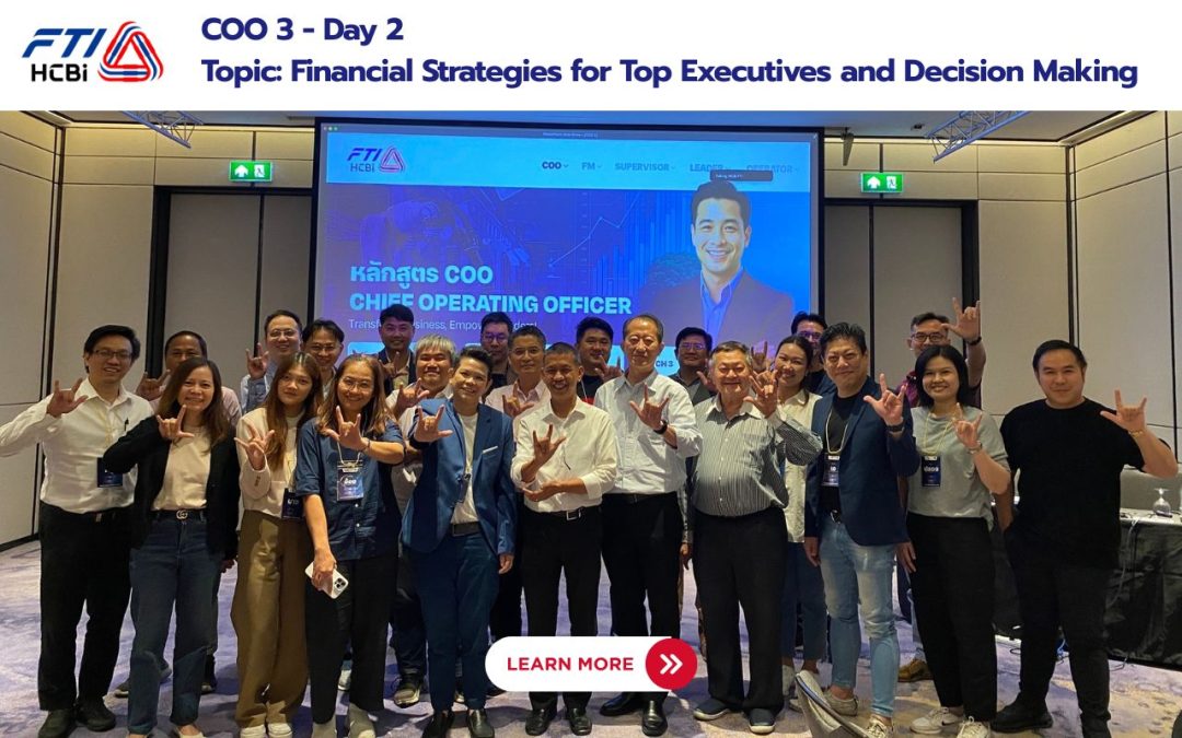 COO 3 – Day 2🚀  Topic: Financial Strategies for Top Executives and Decision Making